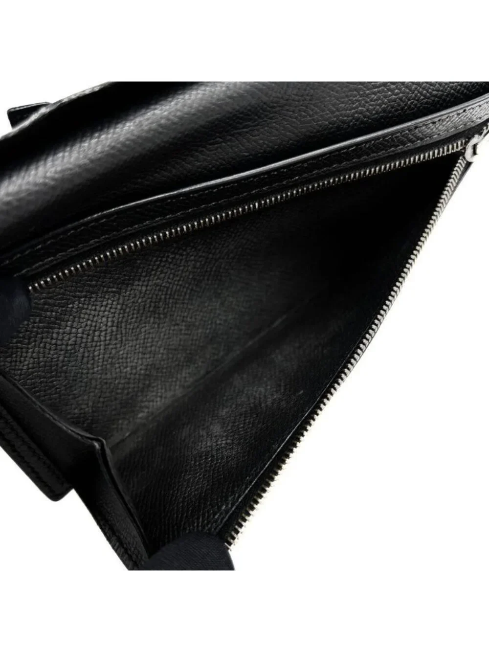 Hermes Bearn Classic Bifold Wallet Epsom Black Silver